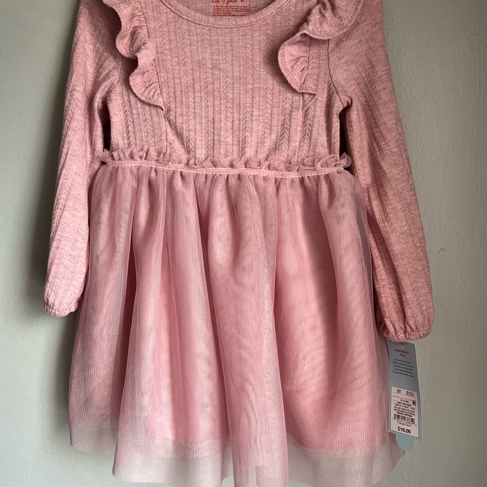 Cat & Jack Light Pink Ruffle Dress